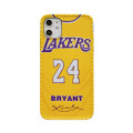 New designers NO 8 24 kobe bryant jersey silicone phone case with holder for iphone 11 pro xr xs max yellow purple